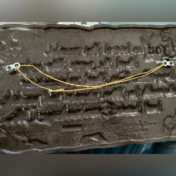 Vintage molded plastic verse plaque - Picture 3 of 7